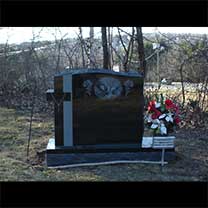 Memorial Monument- Cross and Angel